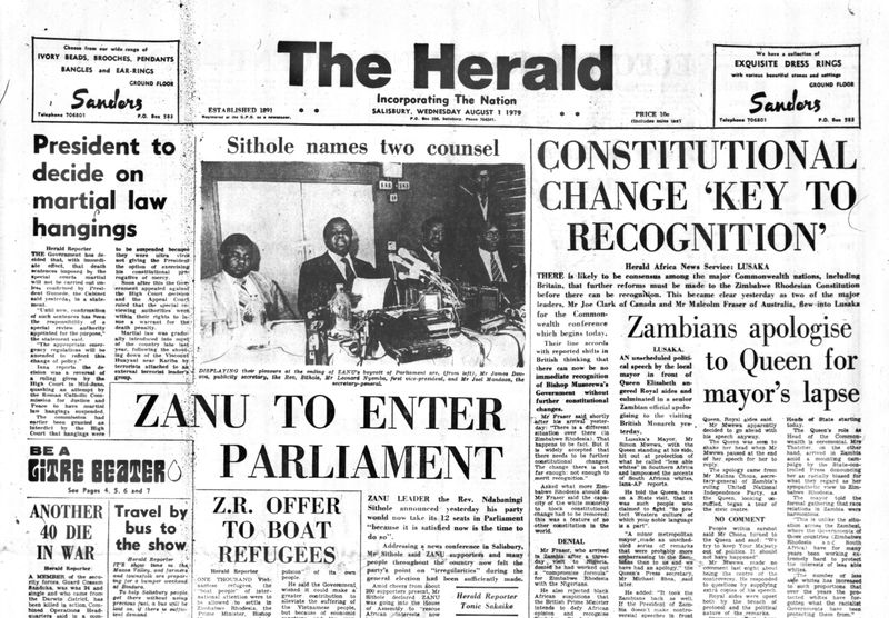 Rhodesia Herald - 1 August 1979