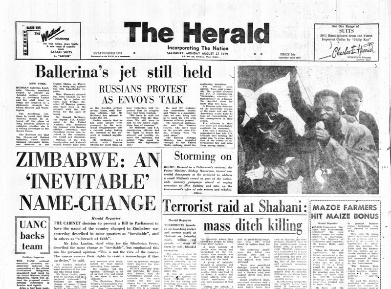Rhodesia Herald - 27 August 1979