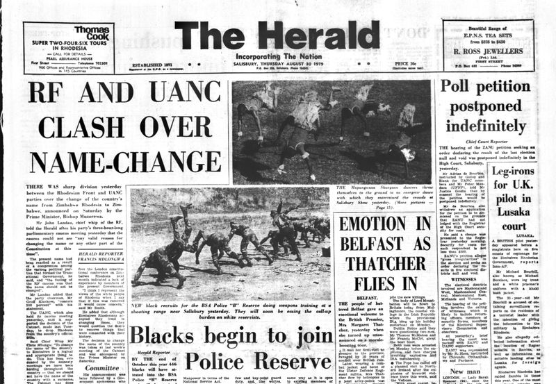 Rhodesia Herald - 30 August 1979