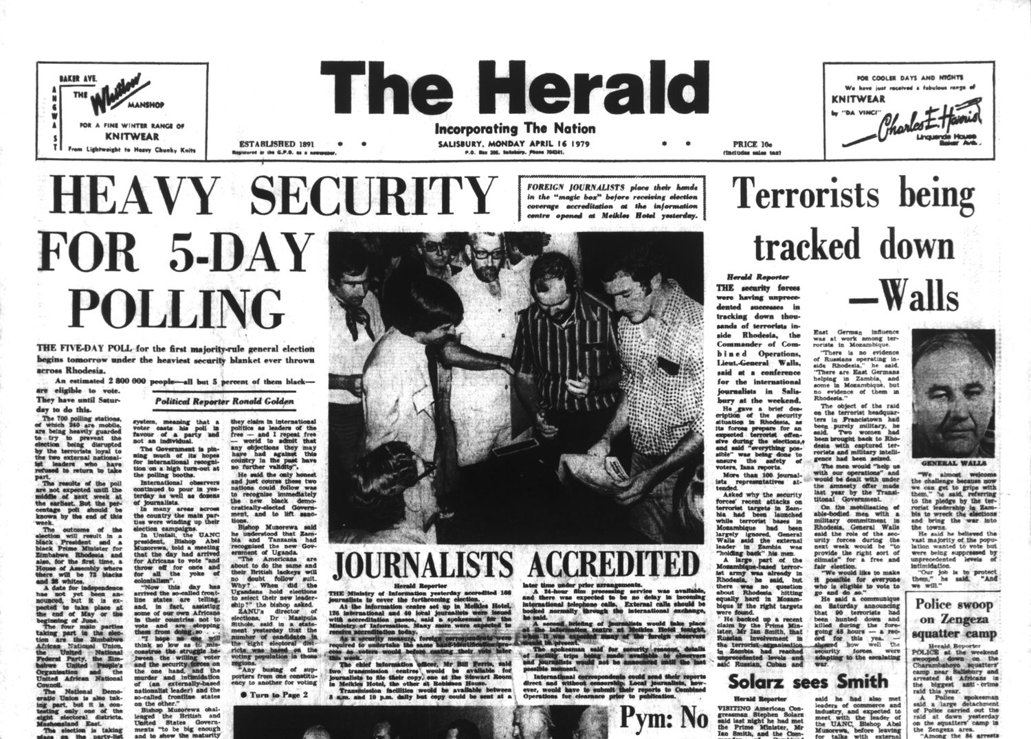 Rhodesia Herald - 16 April 1979