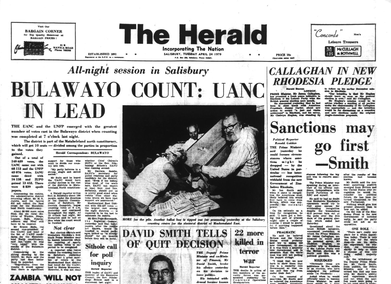 Rhodesia Herald - 24 April 1979
