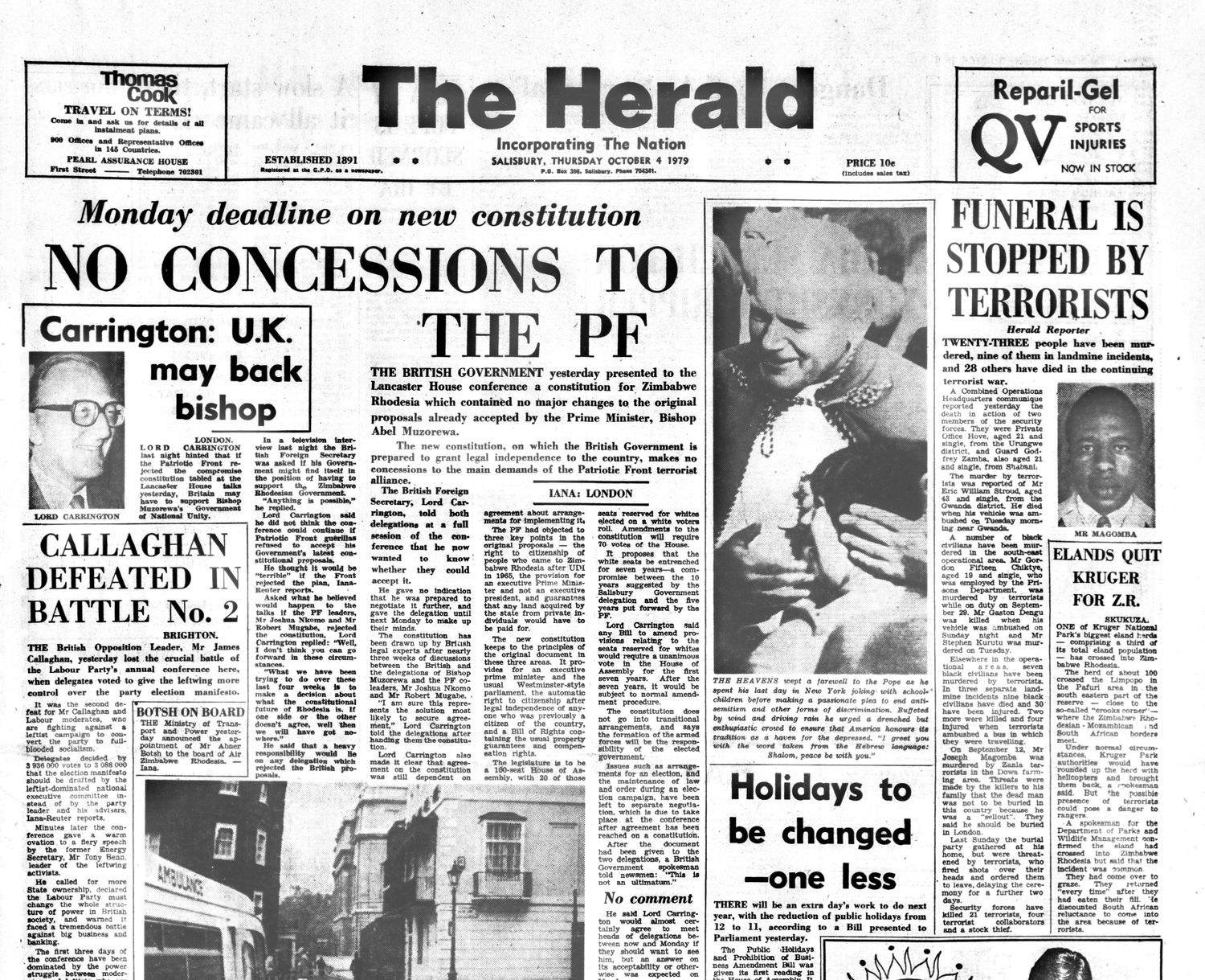 Rhodesia Herald - 4 October 1979