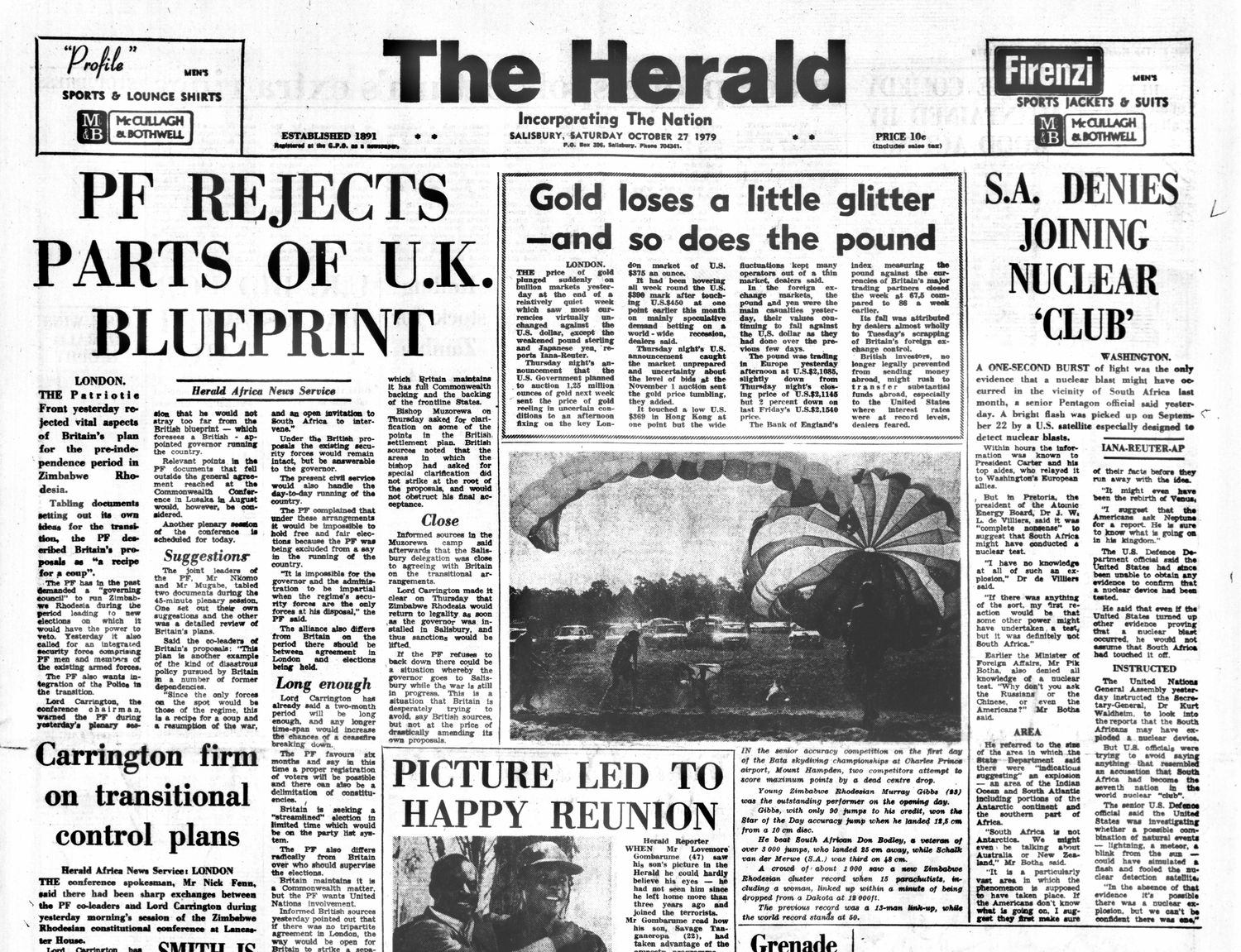 Rhodesia Herald - 27 October 1979