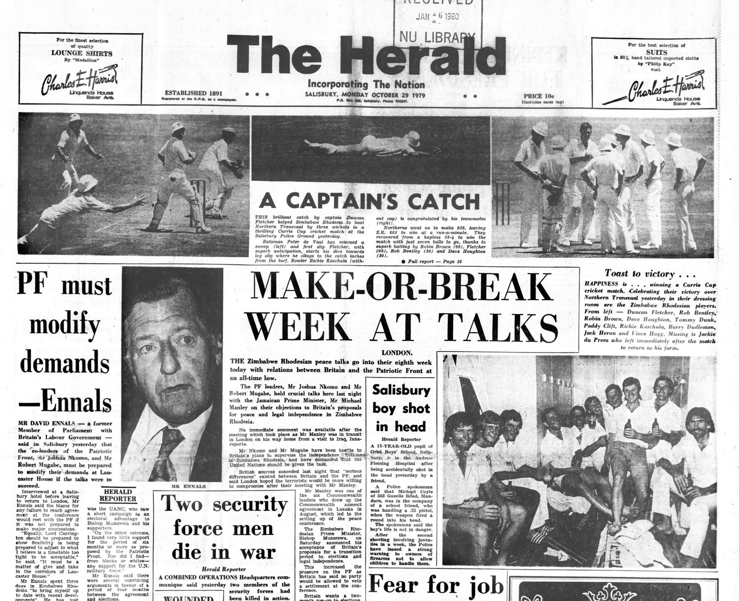 Rhodesia Herald - 29 October 1979
