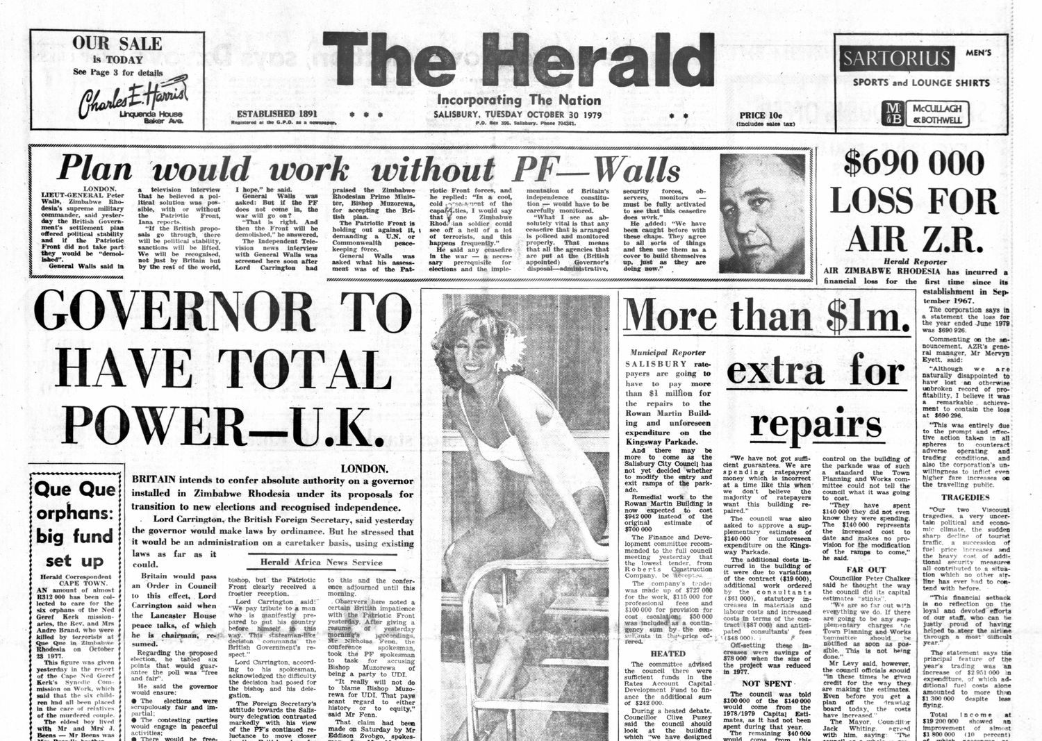 Rhodesia Herald - 30 October 1979