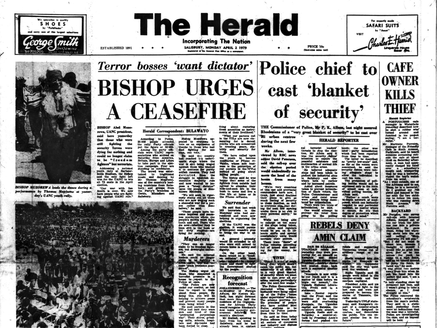 Rhodesia Herald -2 April 1979