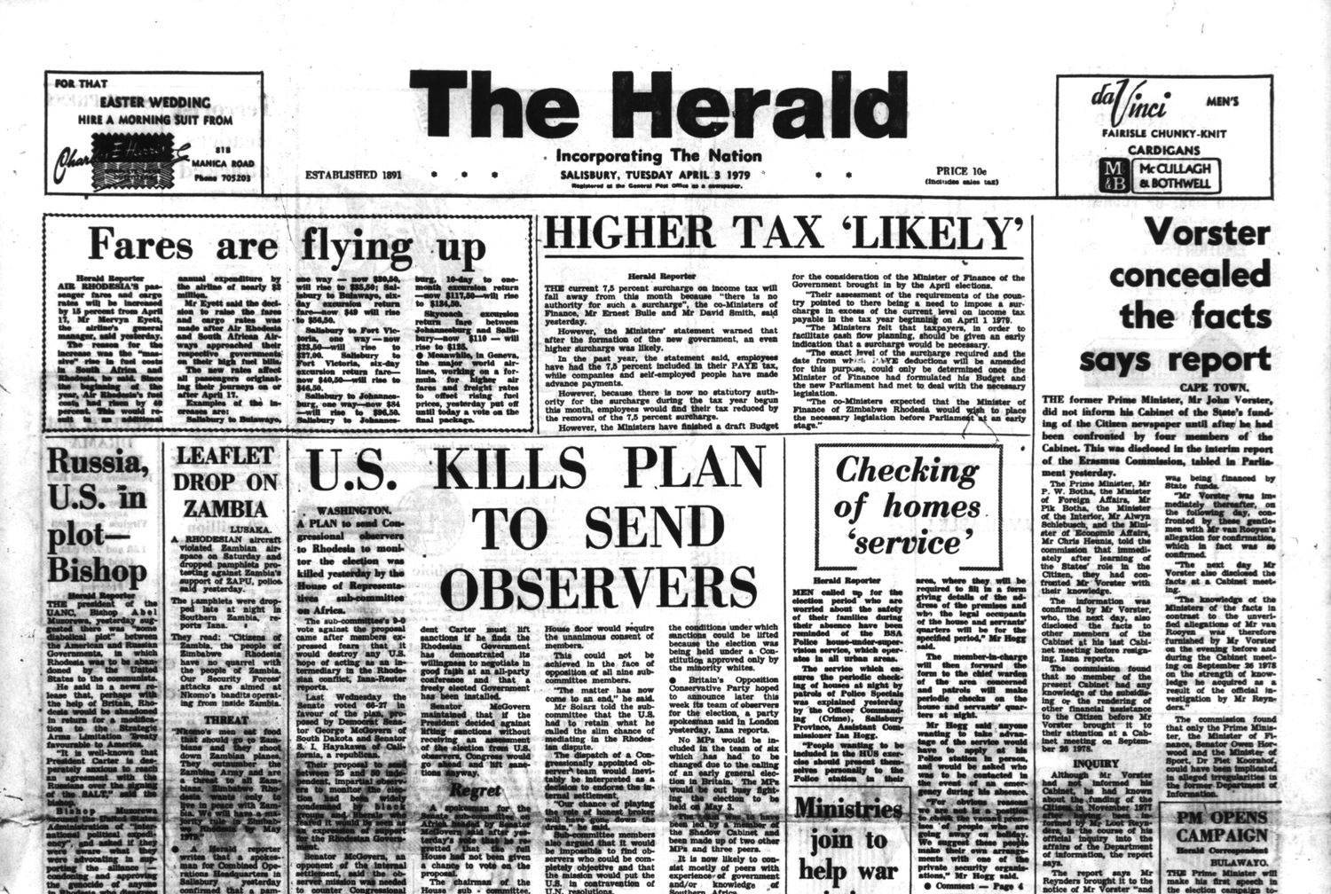 Rhodesia Herald - 3 April 1979