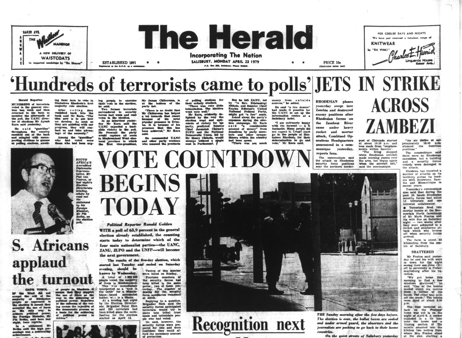 Rhodesia Herald - 23 April 1979