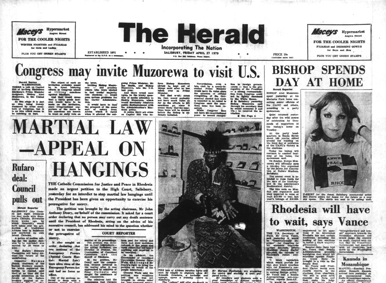 Rhodesia Herald - 27 April 1979