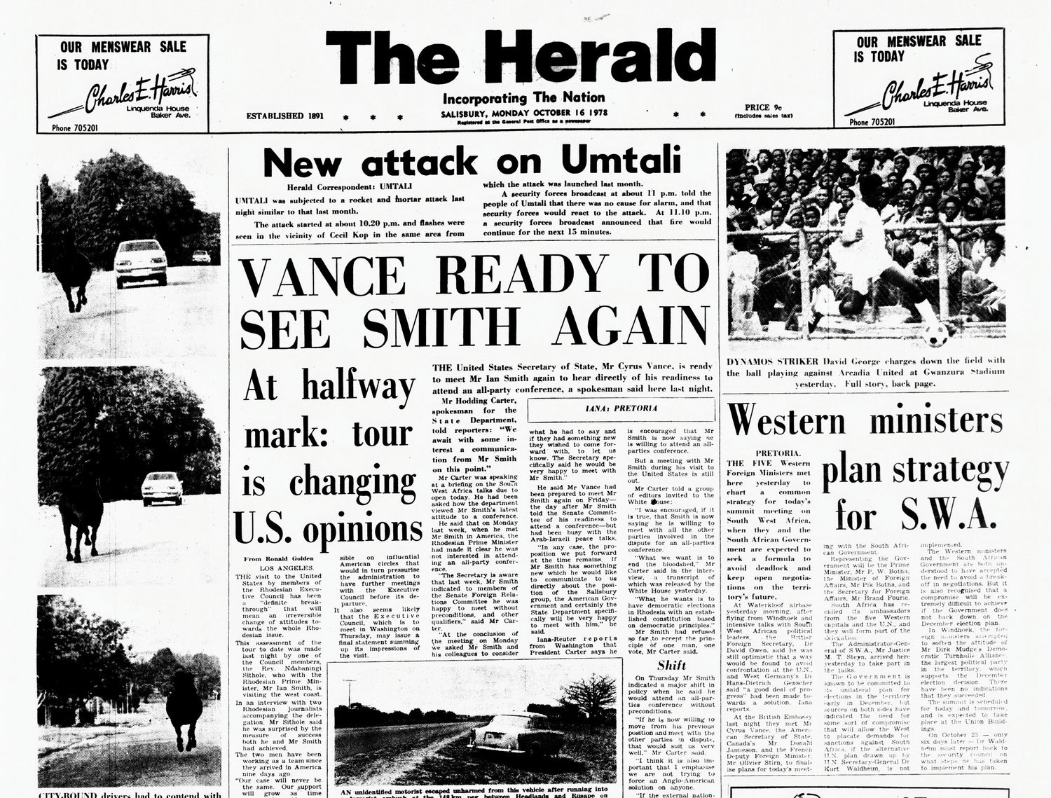 Rhodesia Herald - 14 October 1978