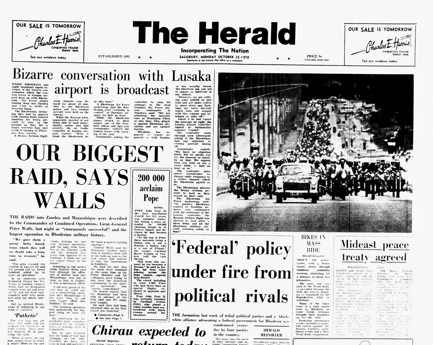Rhodesia Herald - 23 October 1978