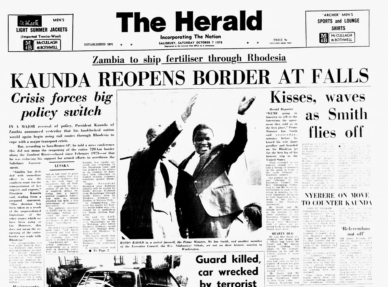 Rhodesia Herald - 7 October 1978
