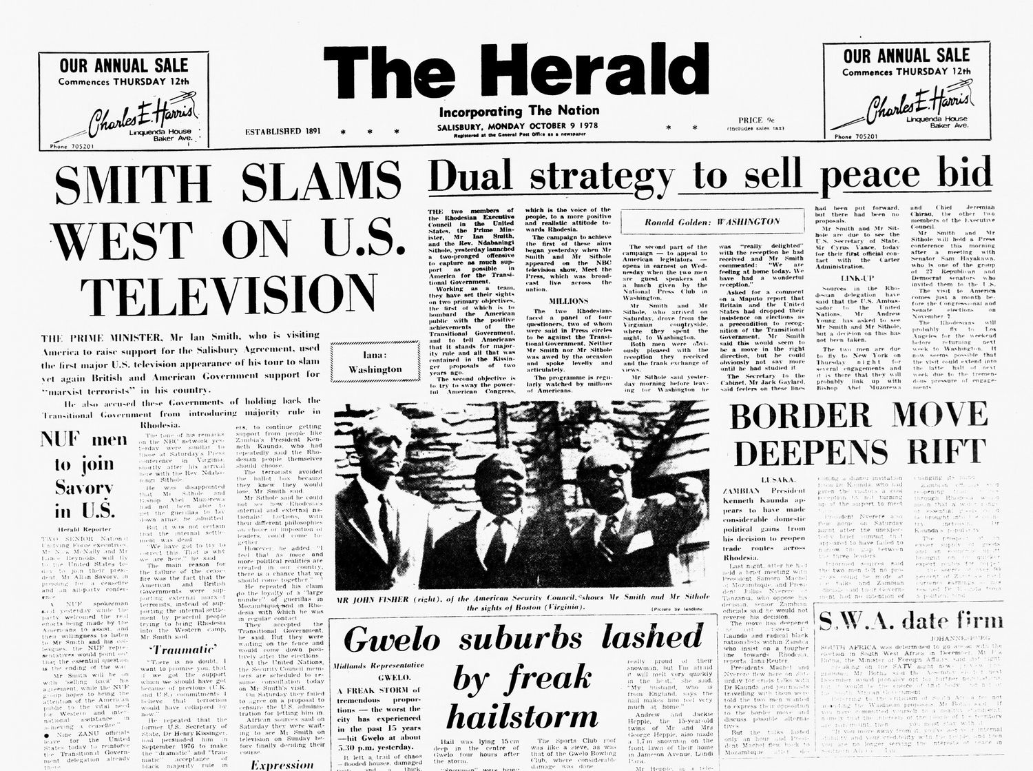 Rhodesia Herald - 9 October 1978