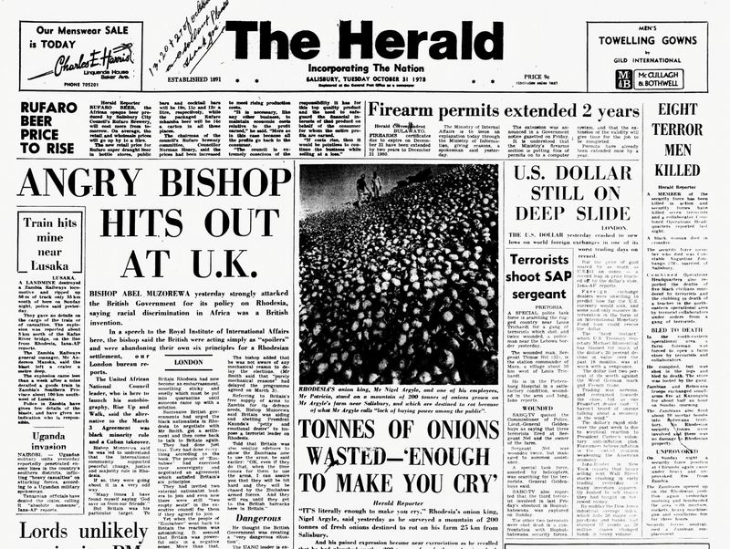 Rhodesia Herald - 31 October 1978