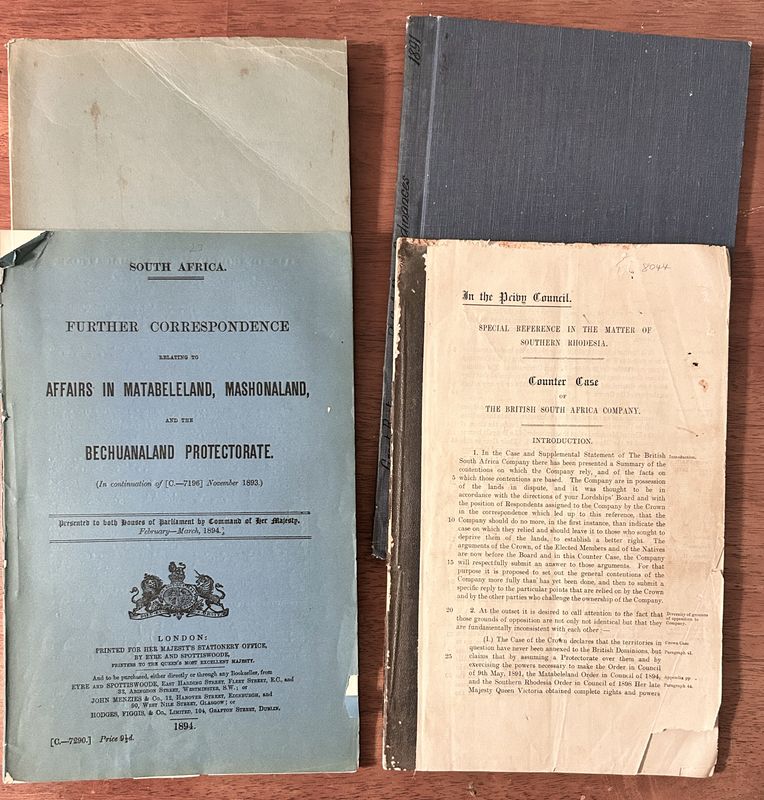 BRITISH SOUTH AFRICA COMPANY RELATED PUBLICATIONS