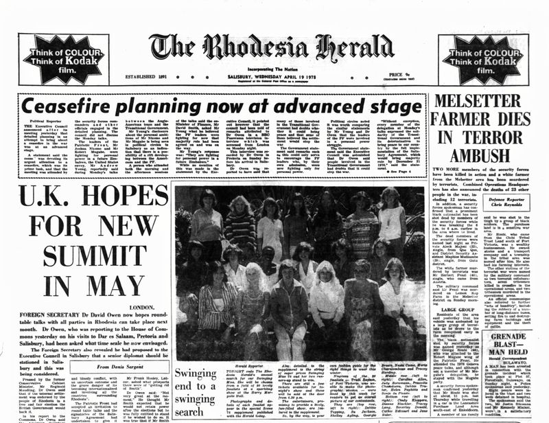 Rhodesia Herald -19 April 1978