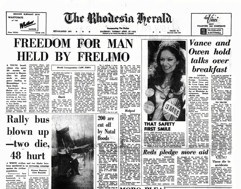 Rhodesia Herald -25 April 1978