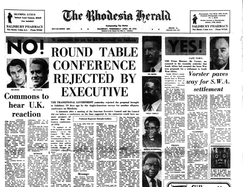 Rhodesia Herald -26 April 1978