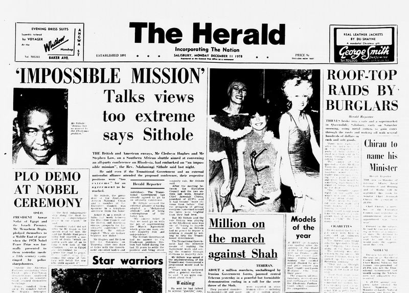 Rhodesia Herald - 11 December 1978