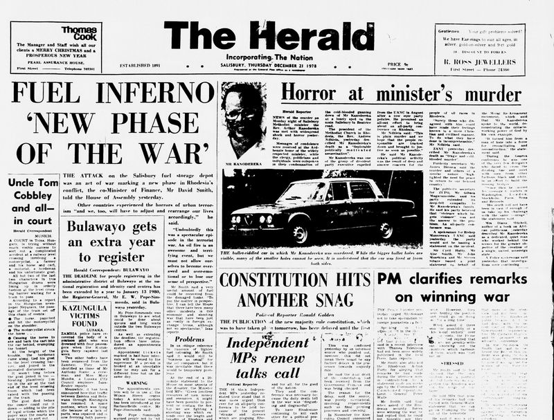 Rhodesia Herald - 21 December 1978