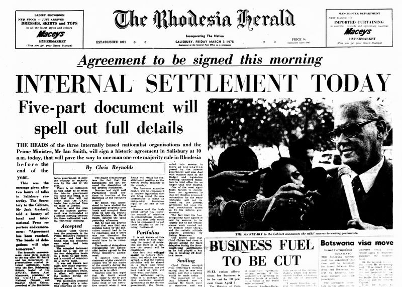 Rhodesia Herald - 3 March 1978