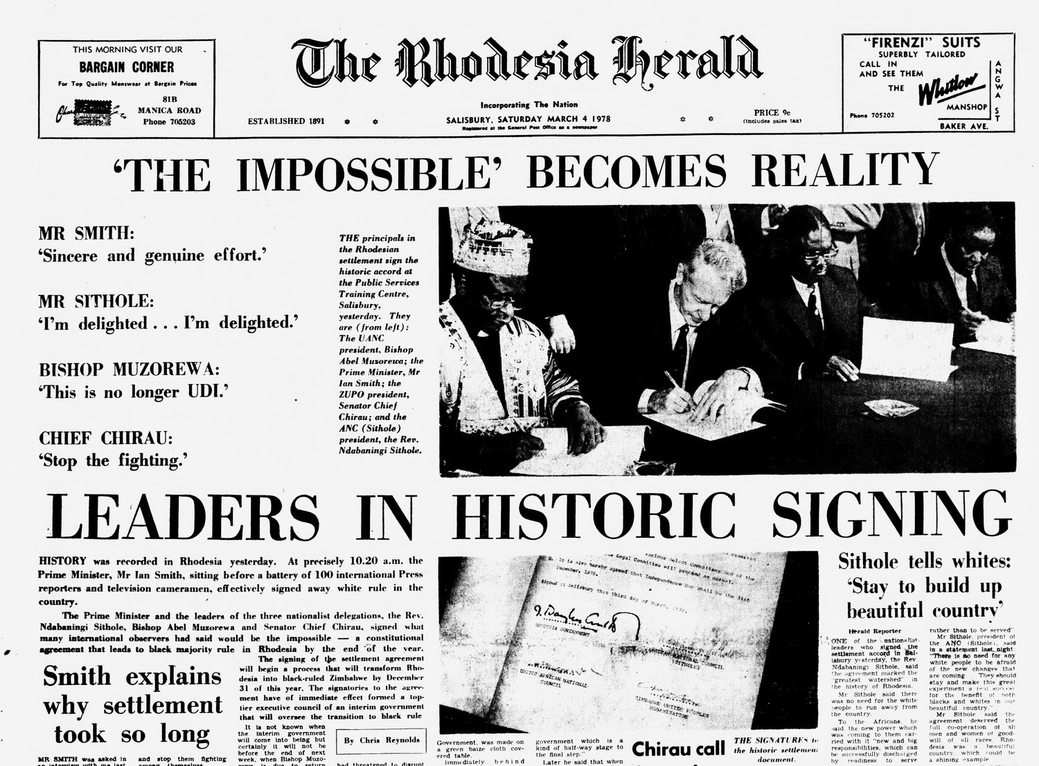 Rhodesia Herald - 4 March 1978