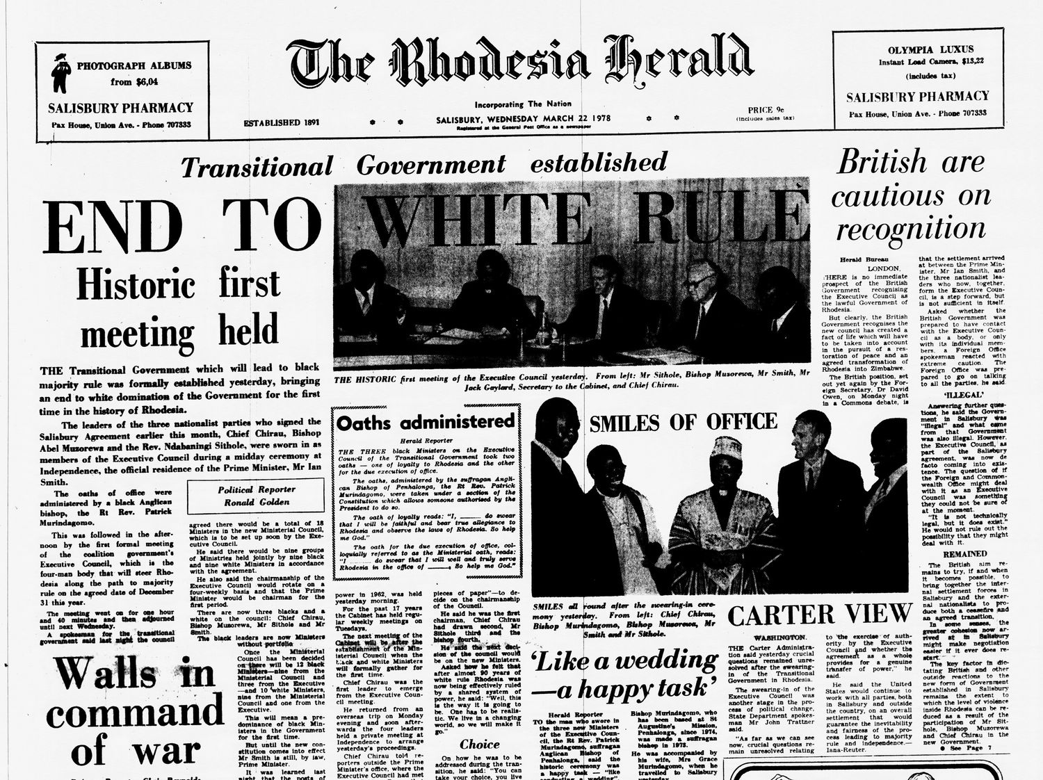 Rhodesia Herald - 22 March 1978