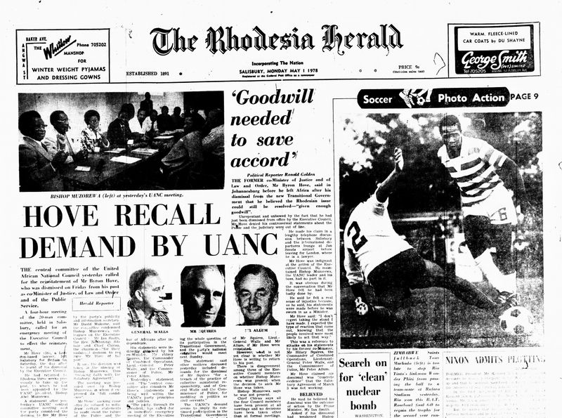 Rhodesia Herald - 1 May 1978