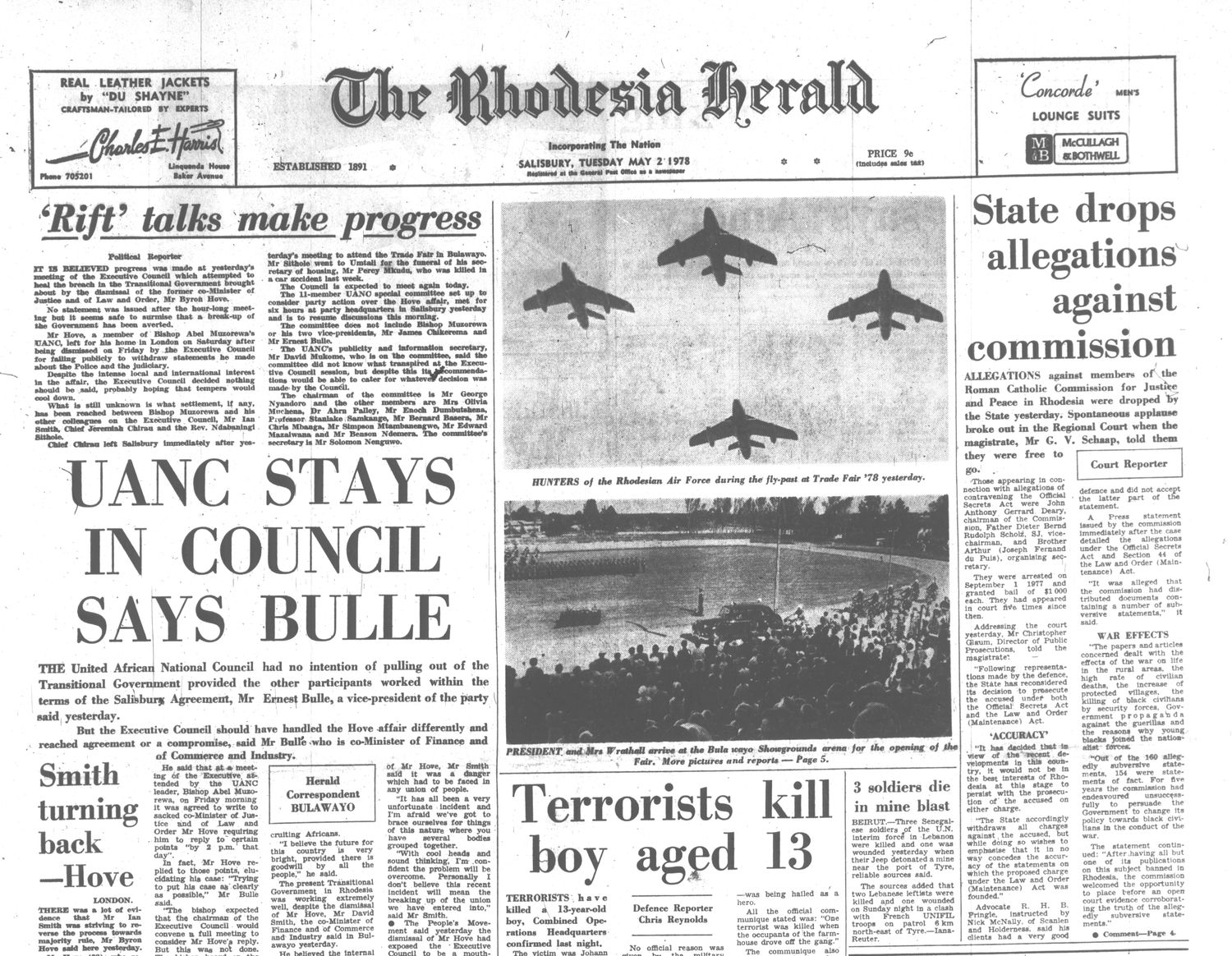 Rhodesia Herald - 3 May 1978