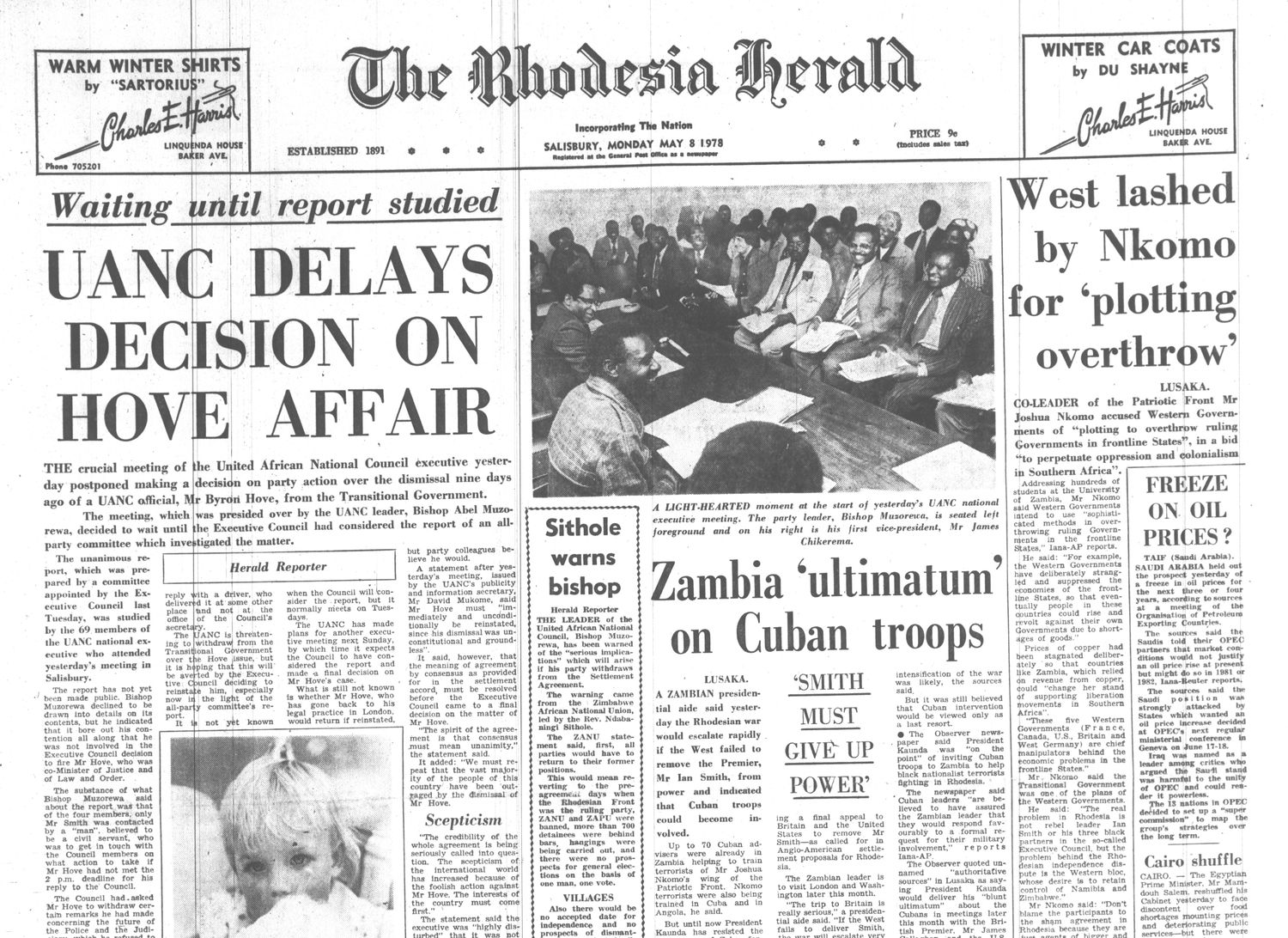 Rhodesia Herald - 8 May 1978