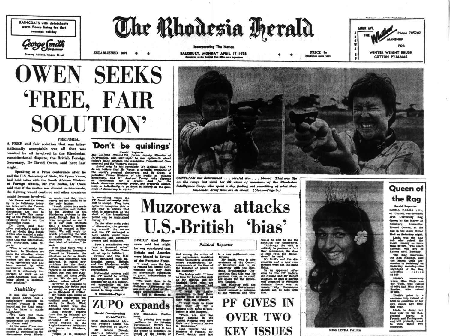 Rhodesia Herald -17 April 1978