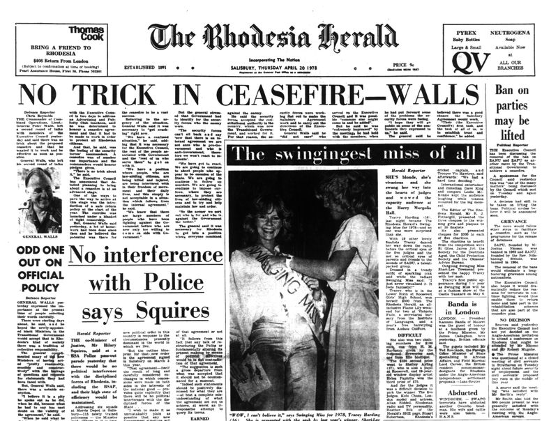 Rhodesia Herald -20 April 1978