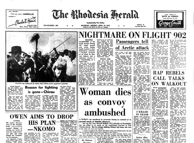 Rhodesia Herald -24 April 1978