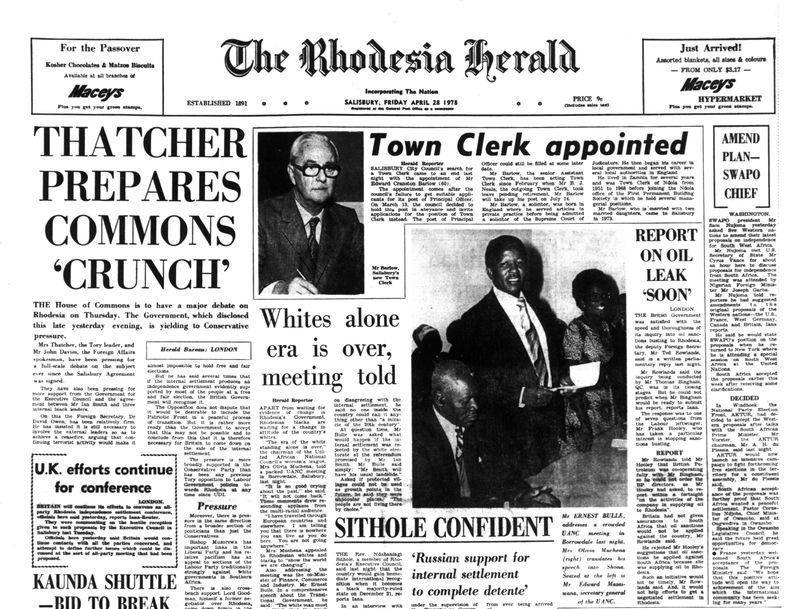 Rhodesia Herald -28 April 1978