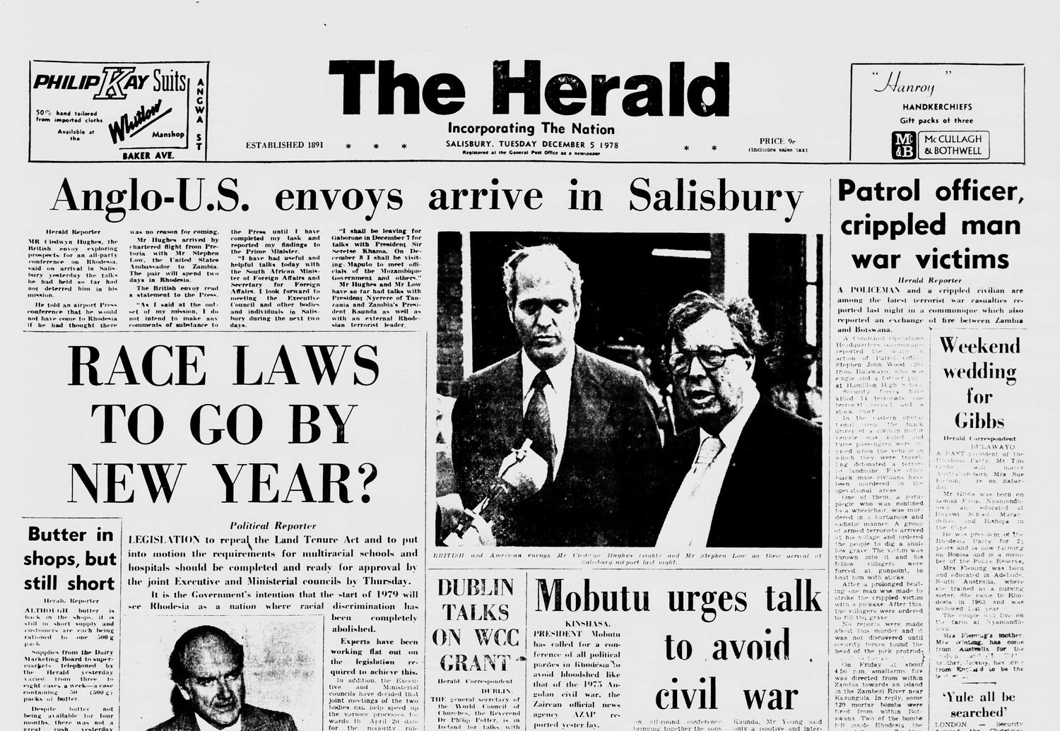 Rhodesia Herald -5 December 1978