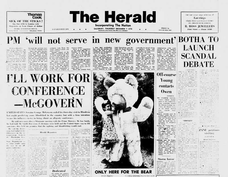 Rhodesia Herald -7 December 1978