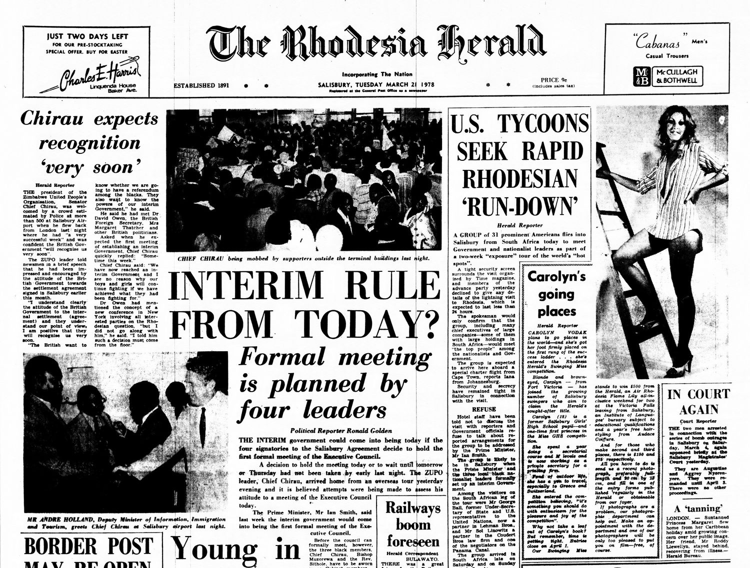 Rhodesia Herald - 21 March 1978
