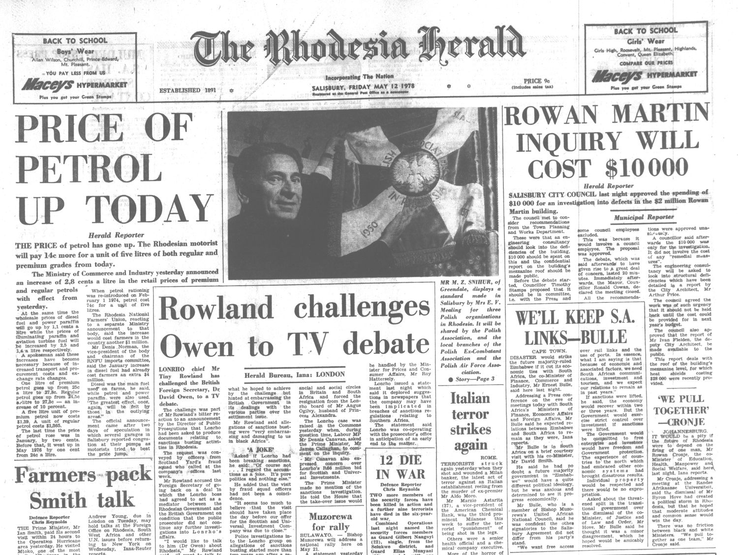 Rhodesia Herald - 12 May 1978