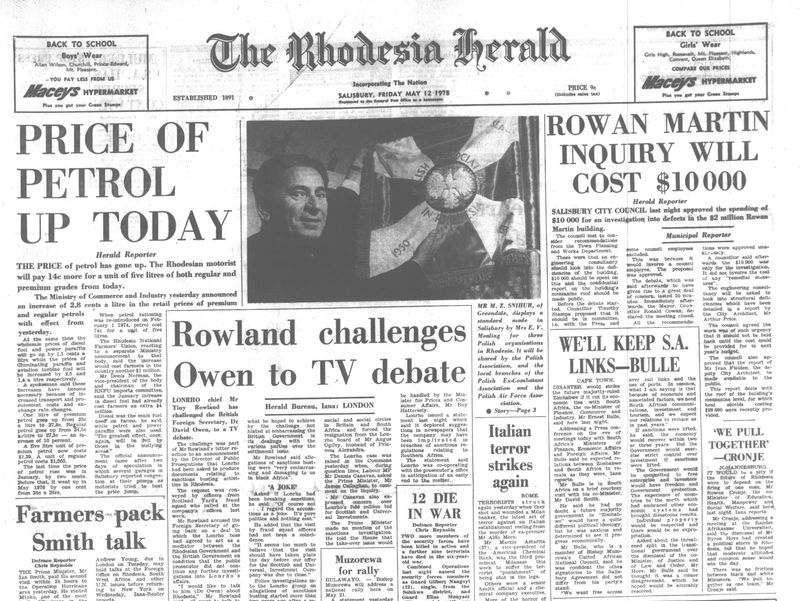Rhodesia Herald - 12 May 1978