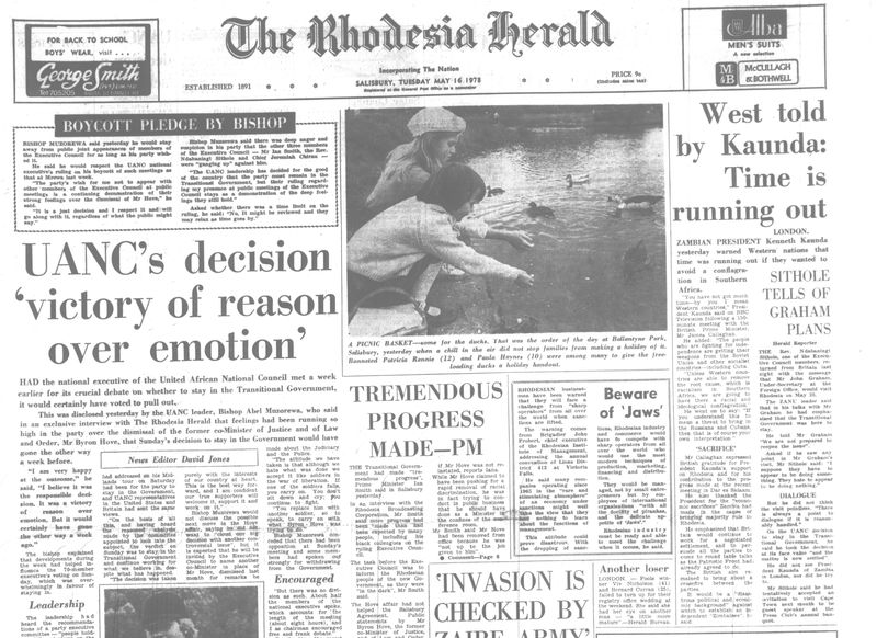 Rhodesia Herald - 16 May 1978
