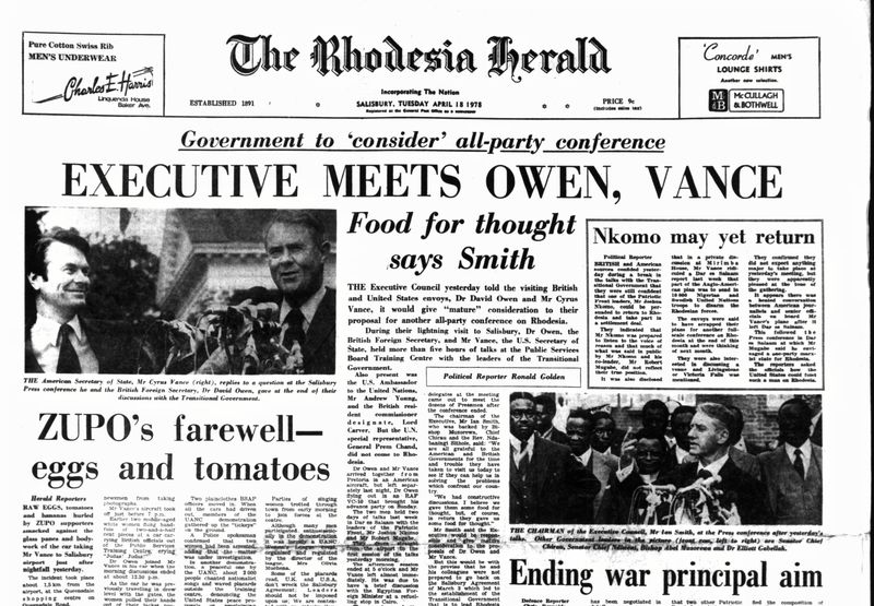 Rhodesia Herald -18 April 1978