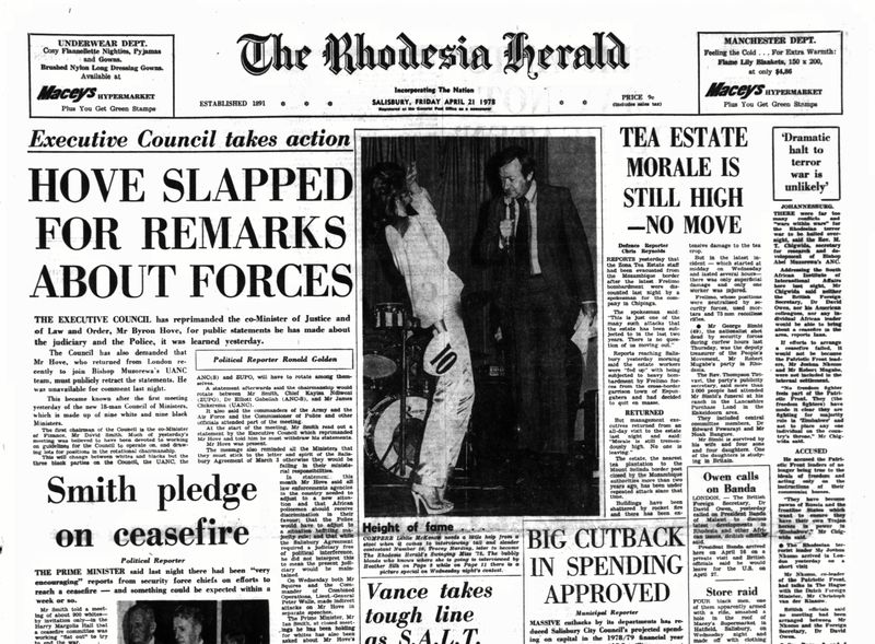 Rhodesia Herald -21 April 1978