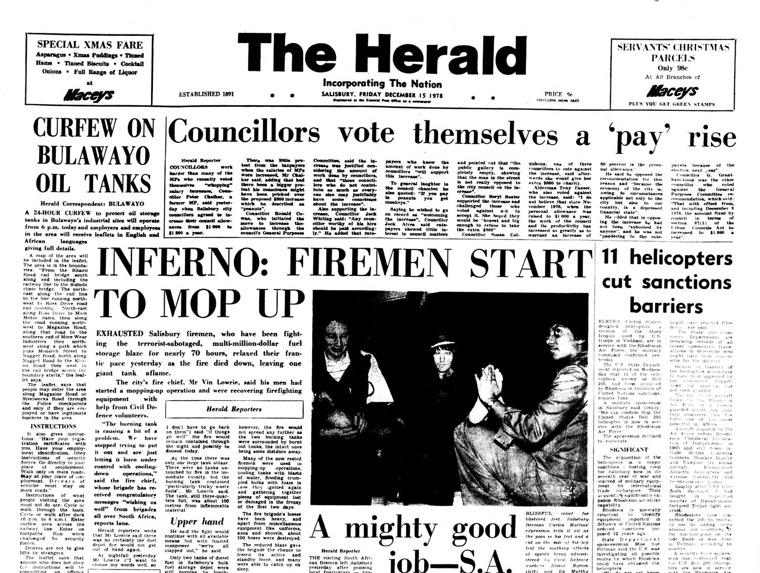 Rhodesia Herald - 15 December 1978