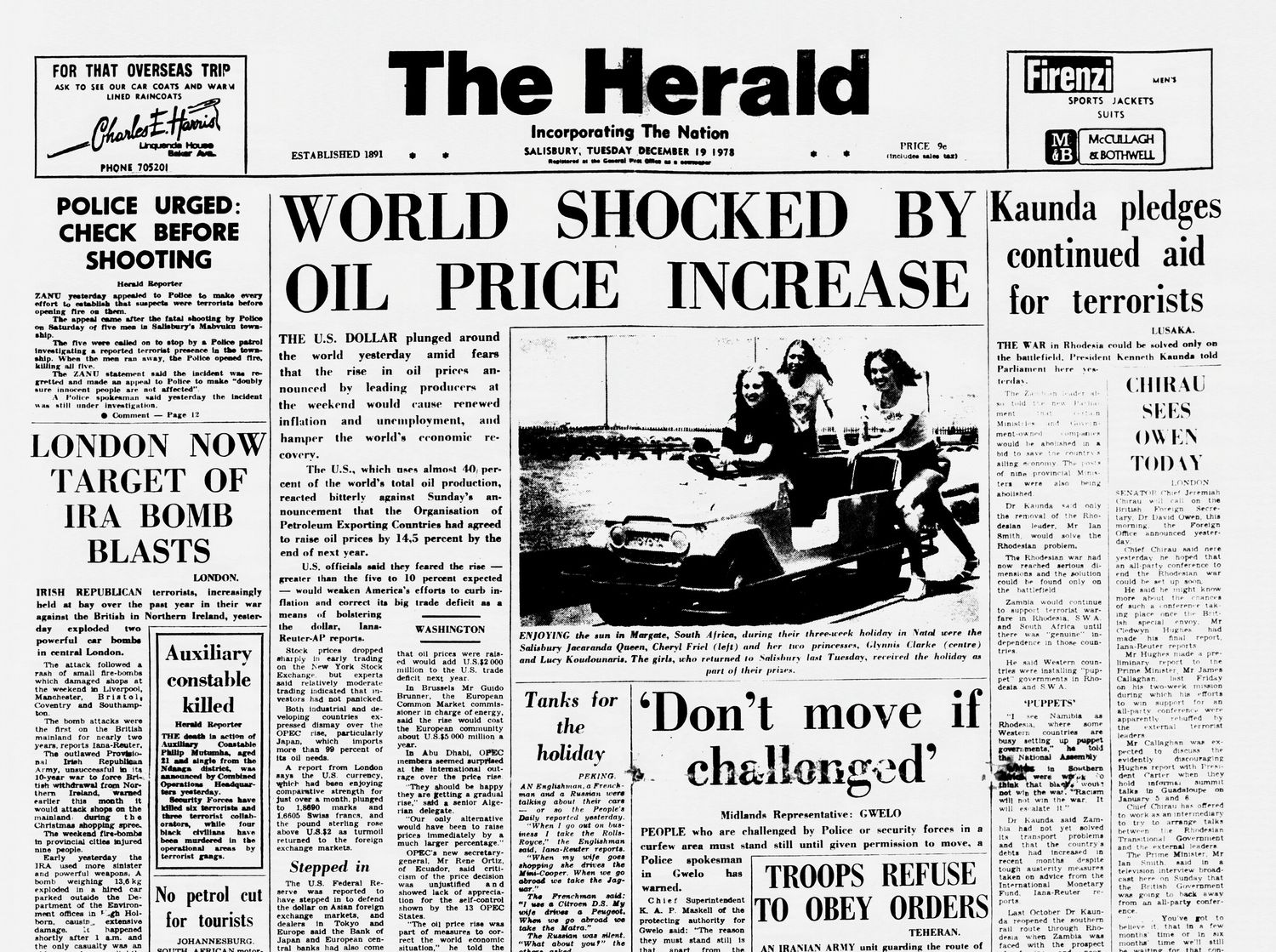 Rhodesia Herald - 19 December 1978
