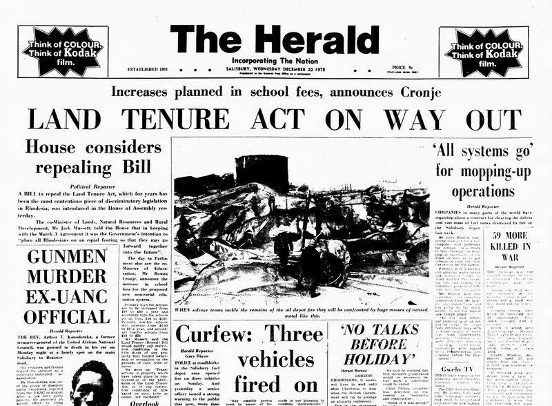 Rhodesia Herald - 20 December 1978