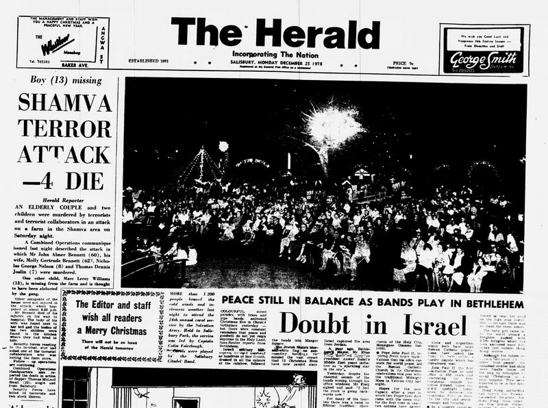 Rhodesia Herald - 25 December 1978
