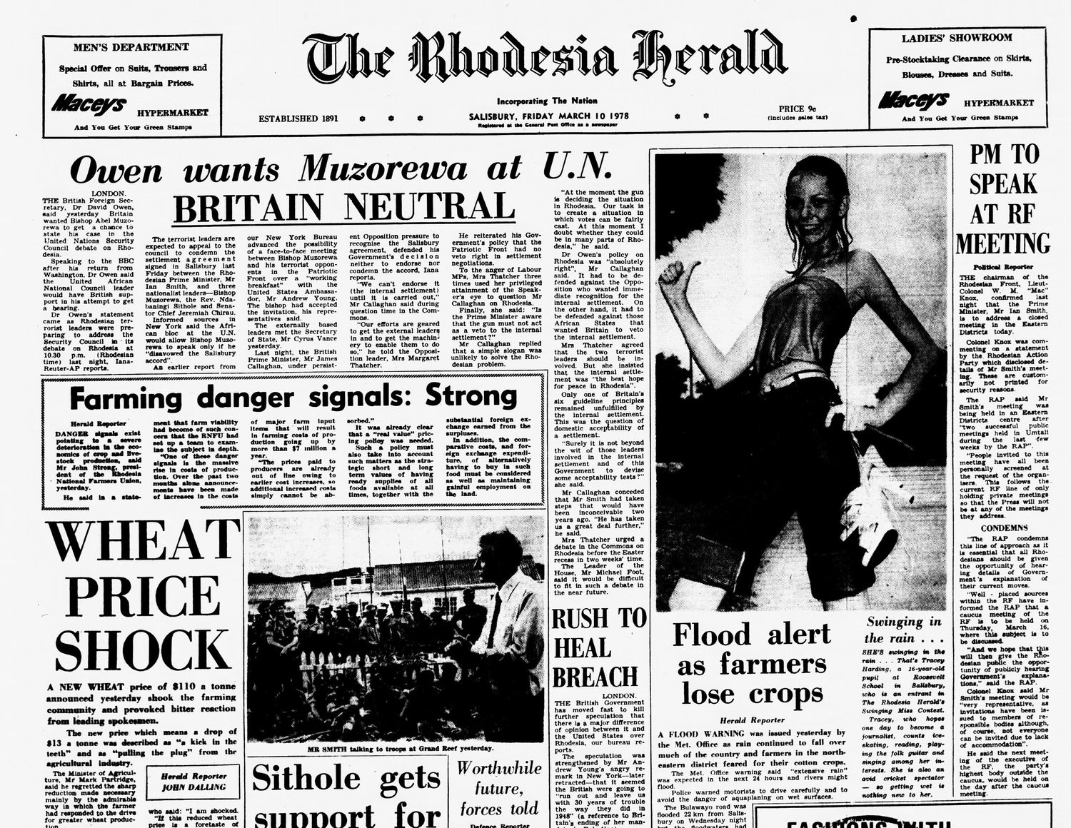 Rhodesia Herald - 10 March 1978