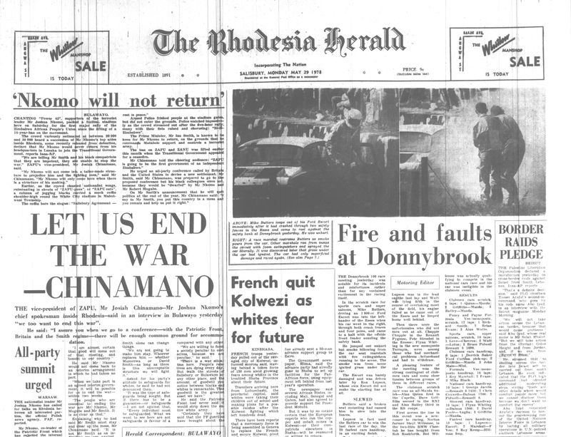 Rhodesia Herald - 29 May 1978
