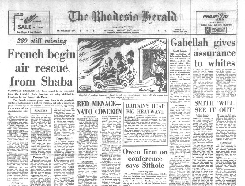 Rhodesia Herald - 30 May 1978