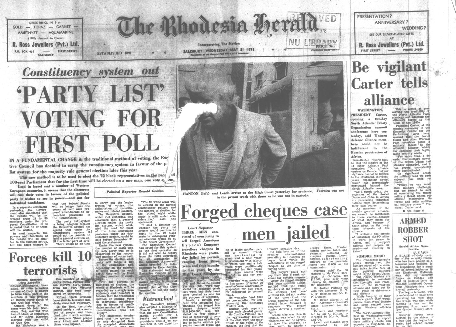 Rhodesia Herald - 31 May 1978